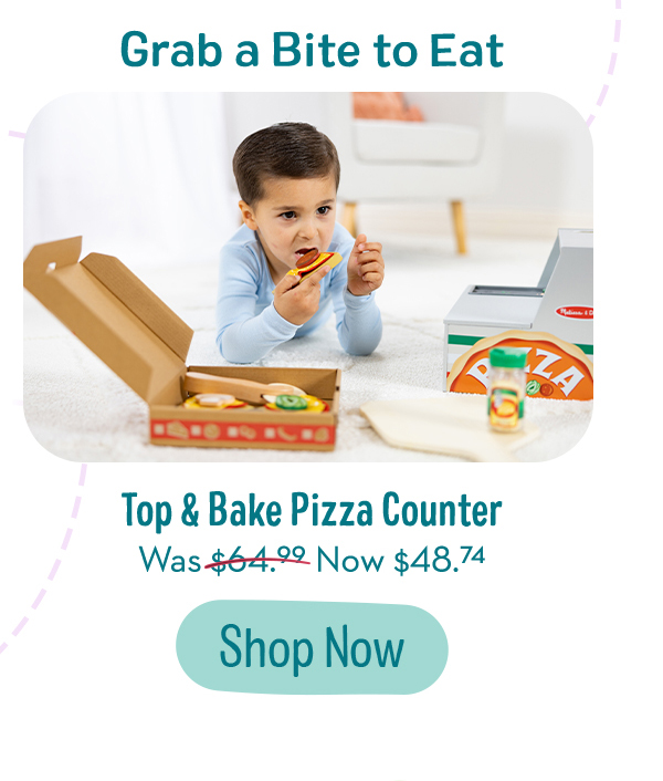 Shop Top & Bake Pizza Counter - Wooden Play Food