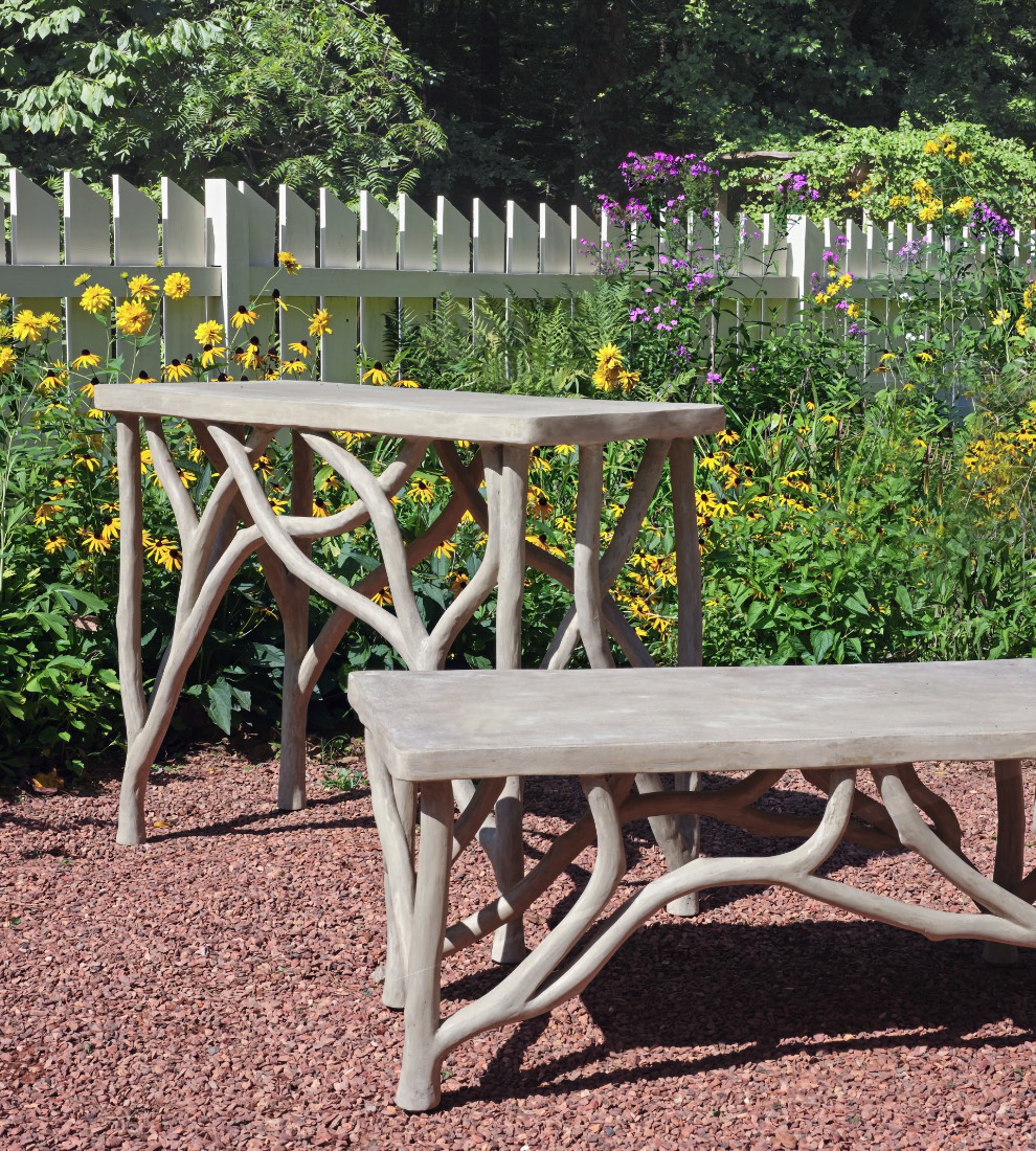 Shop the Brookside Branch Faux Bois Side Table