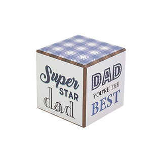 Father's Day cube decoration