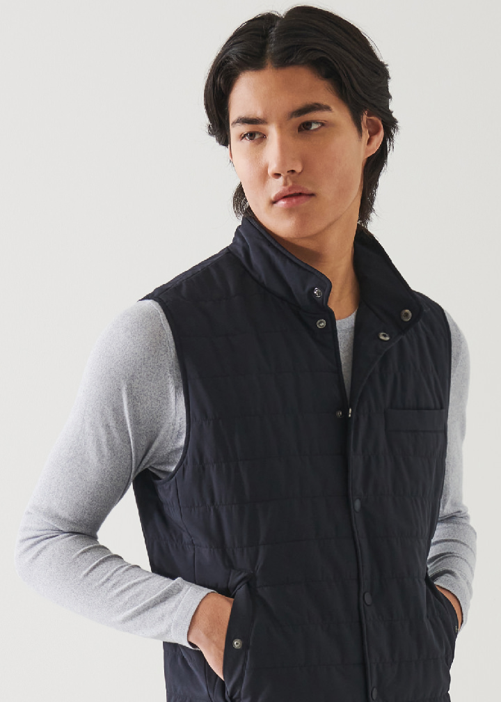 ITALIAN NYLON QUILTED VEST