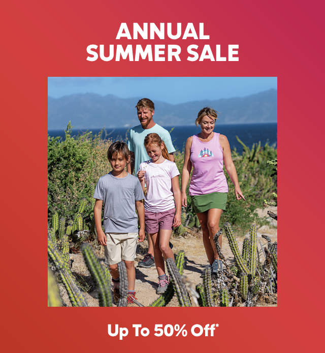 Annual Summer Sale. Up to 50 percent off.