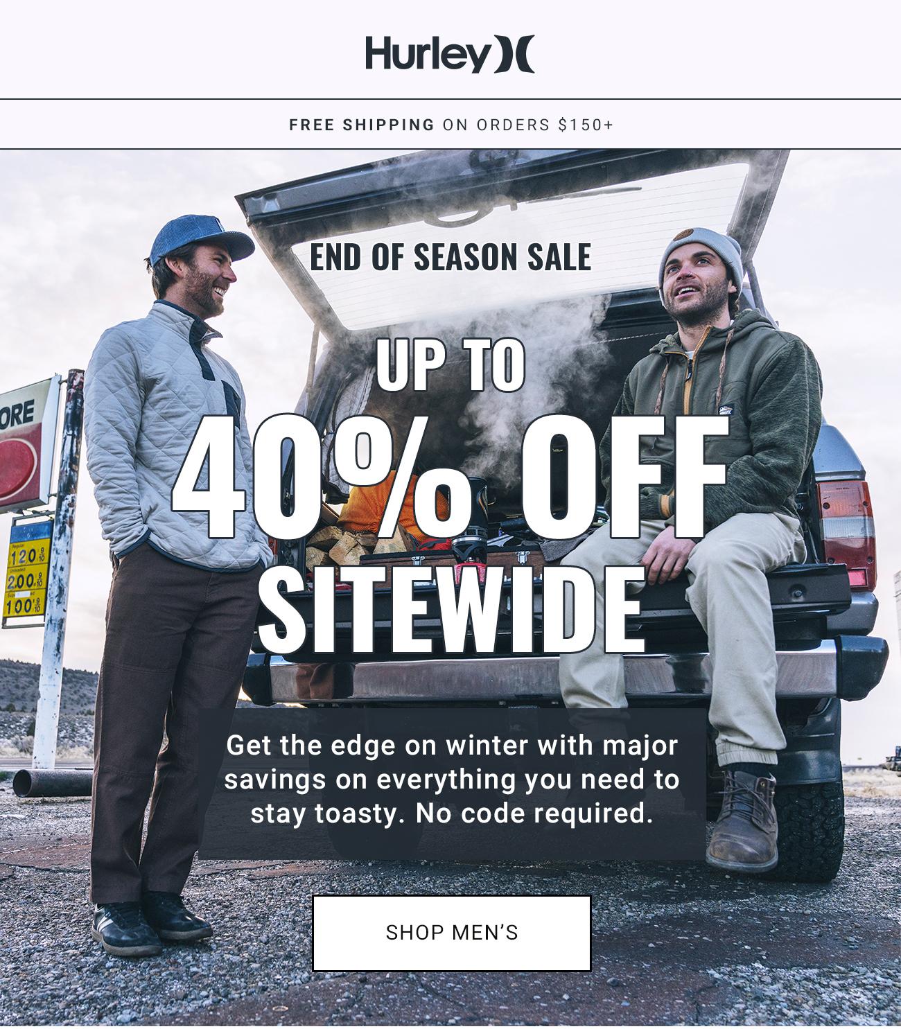 Hurley - End Of Season Sale Up To 40% Off Sitewide | Shop Men's