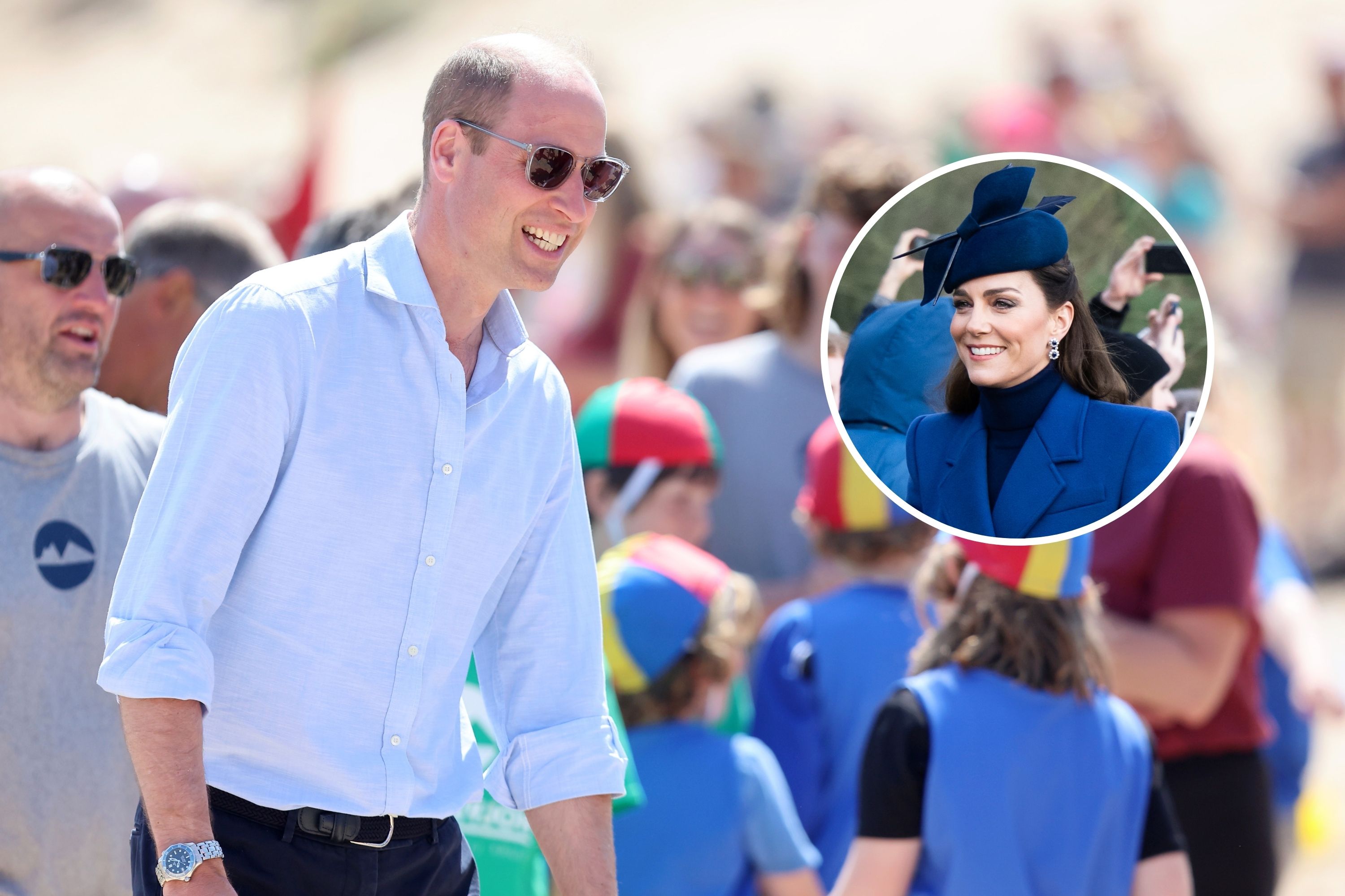 Photo: Prince William Gives Update on Kate's Condition