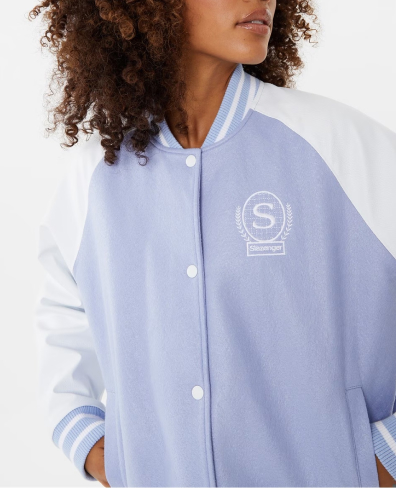 Slazenger Sofia Richie Varsity Jacket Womens