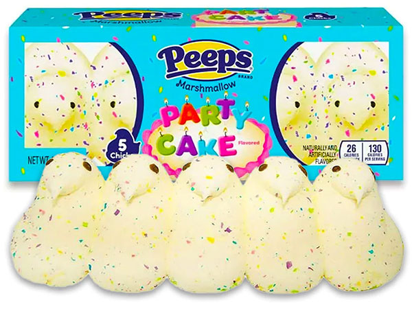 125845 - Peeps Marshmallow Chicks Candy - Party Cake: 5-Piece Pack