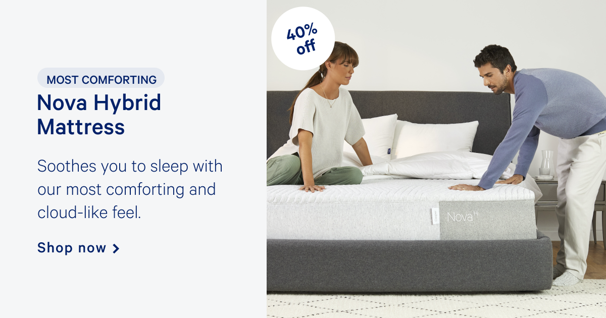 Nova Hybrid Mattress >> [Most Comforting] >> Soothes you to sleep with our most comforting and cloud-like feel. >> Shop now >>