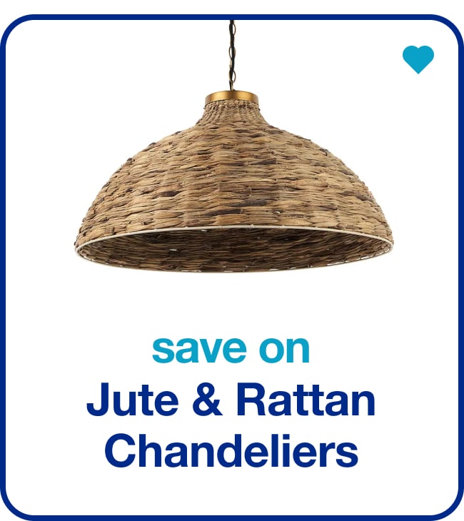 Save on Jute & Rattan Chandeliers