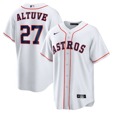  Nike Jose Altuve White  Home Replica Player Name Jersey