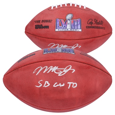 Mecole Hardman  Autographed Super Bowl LVIII Duke Football with "SB GW TD" Inscription