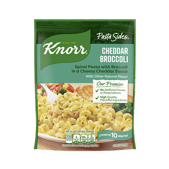 Knorr cheddar broccoli pasta side