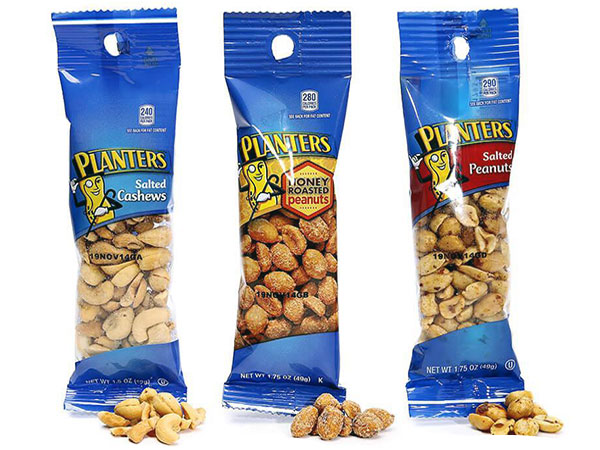 133590 - Planters Nuts Packs: 24-Piece Box