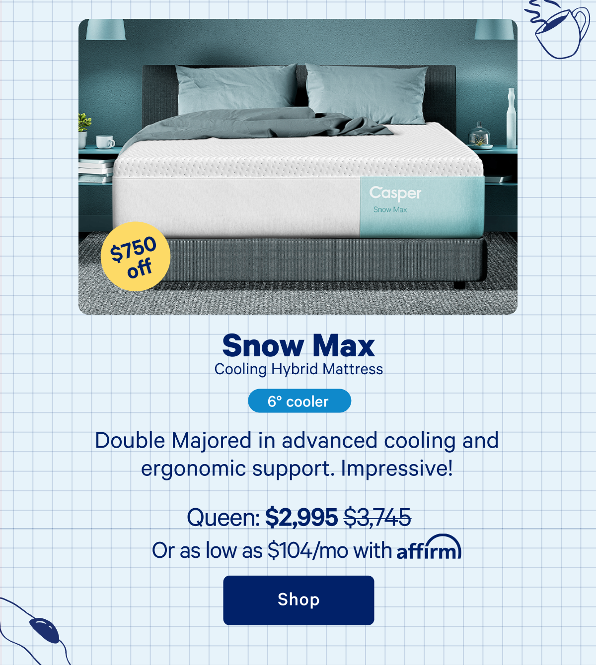 Snow Max Cooling Hybrid Mattress >> Shop >>