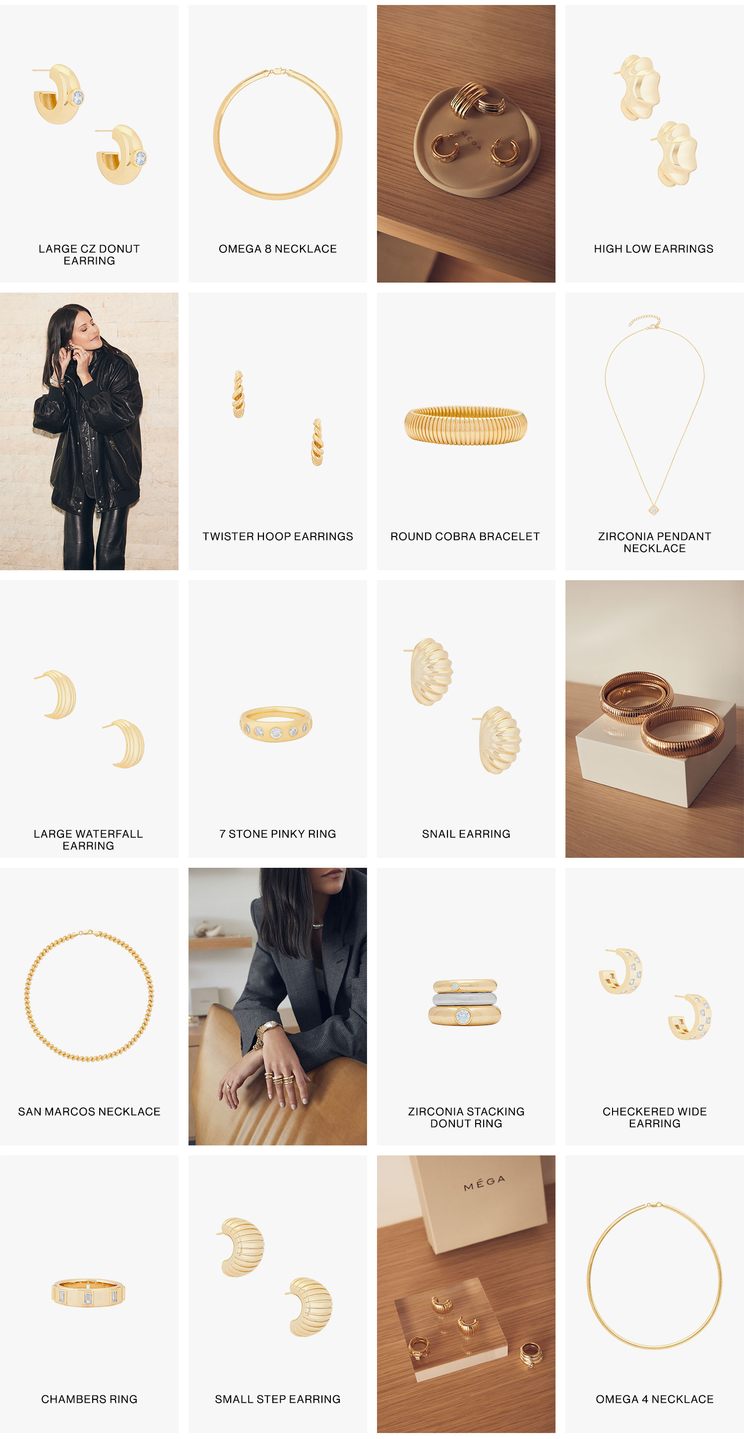 NEW TO FWRD: MÉGA: Founded by celebrity stylist Dani Michelle, MÉGA is a new line of jewelry designed to enhance the core of your individual style. Cool, eclectic & confident, explore a range of earrings, stand-alone rings, bracelets & more. Shop the Collection