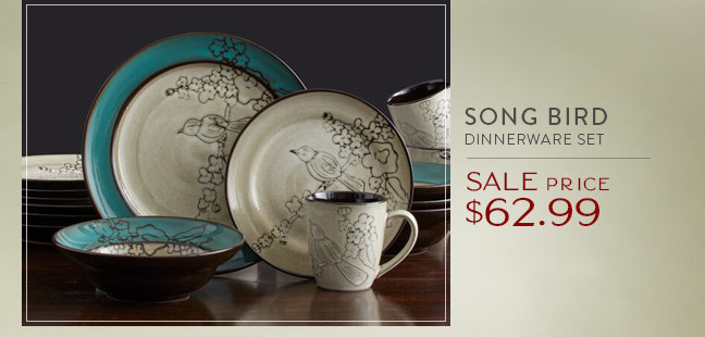 Song Bird Dinnerware Set | Sale Price $62.99