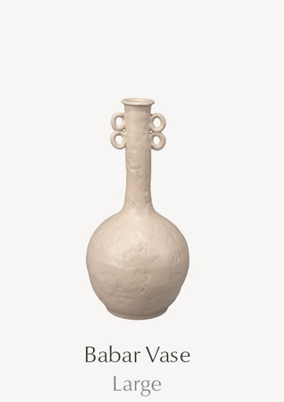 Babar Vase in Ivory - SHOP NOW