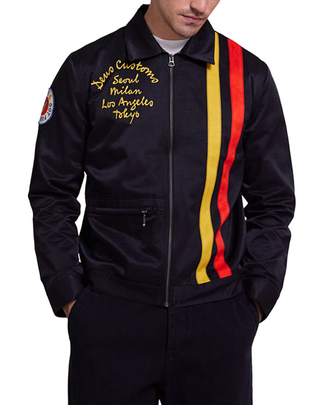 Image of Chime Racing Jacket - Black