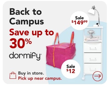 Save up to 30% on Dormify