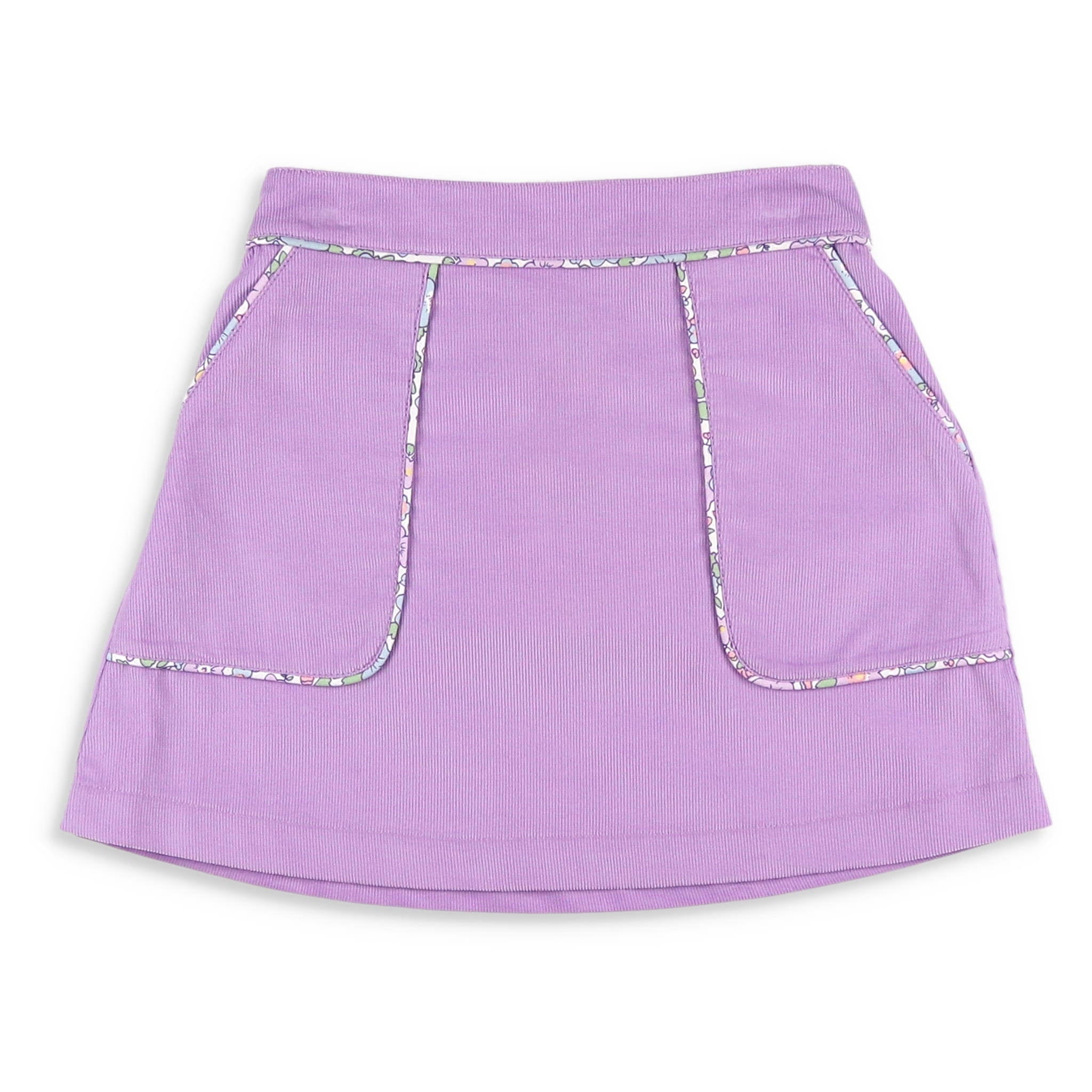 Image of Girls Corduroy Skirt - Lavender Haze