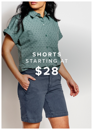 Shorts starting at $28