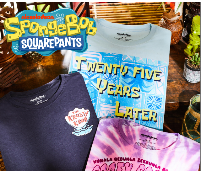 Spongebob Squarepants 25th Anniversary Shop Now