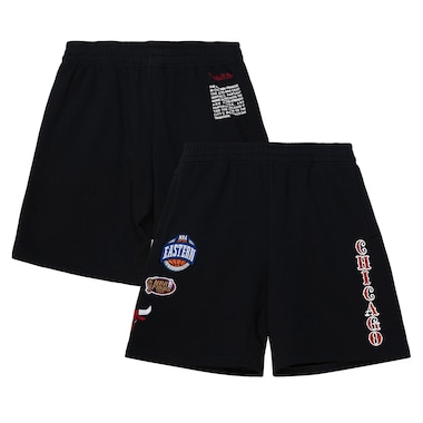  Mitchell & Ness Black  Team Origins Fleece Shorts