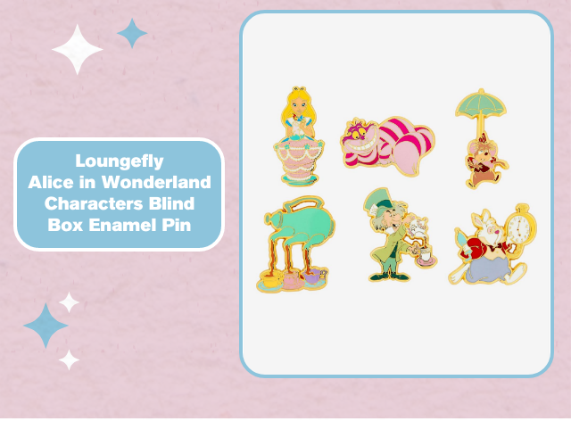 Loungefly Alice in Wonderland Characters Blind Box Enamel Pin