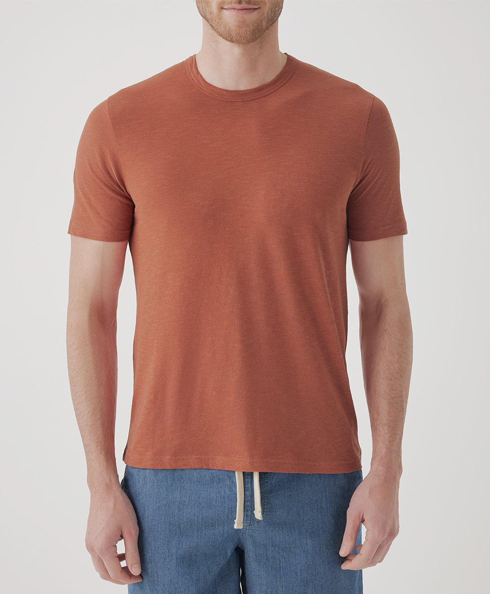 Image of Men's Featherweight Slub Crew Tee