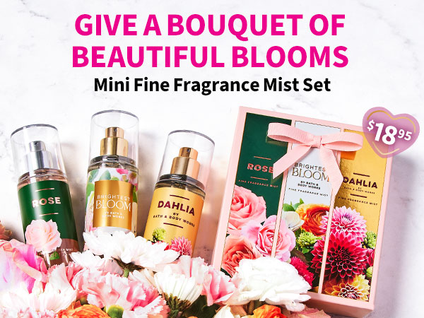 Give a bouquet of beautiful blooms Mini Fine Fragrance Mist Set $18.95