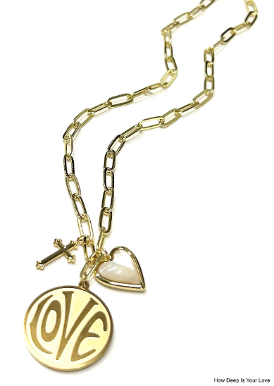 Image of TAKEOVER - How Deep Is Your Love Necklace by B.B. Lila