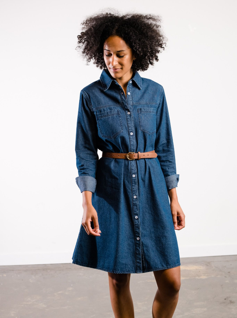 Shop The Kate Denim Swing Dress