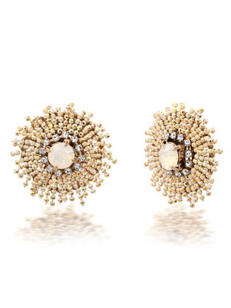 Image of CZ Pearl Round Studs