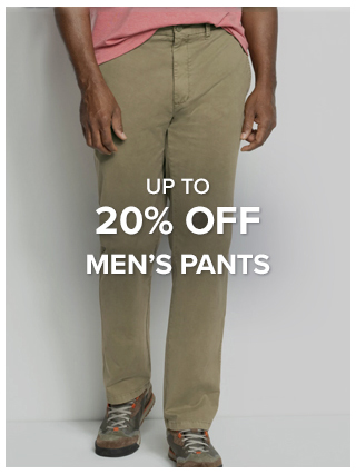 20% Off Men's Pants