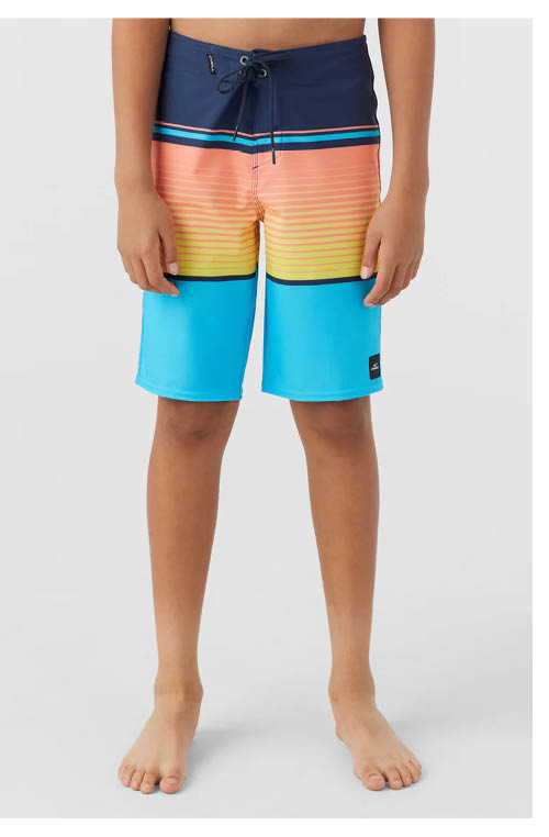 BOY'S LENNOX STRIPE 18" BOARDSHORTS