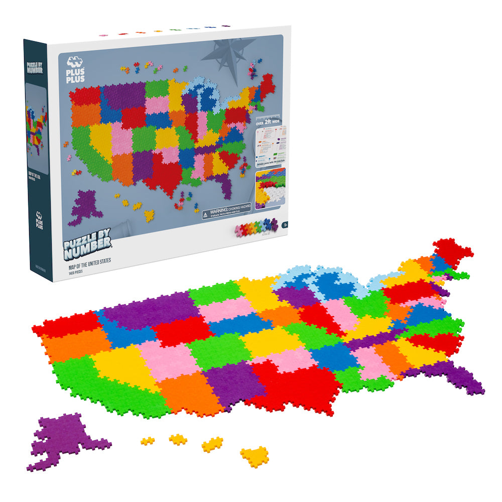 Image of Puzzle By Number® - Map of the US