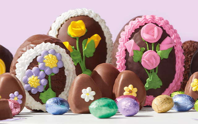 Decorated Chocolate Eggs