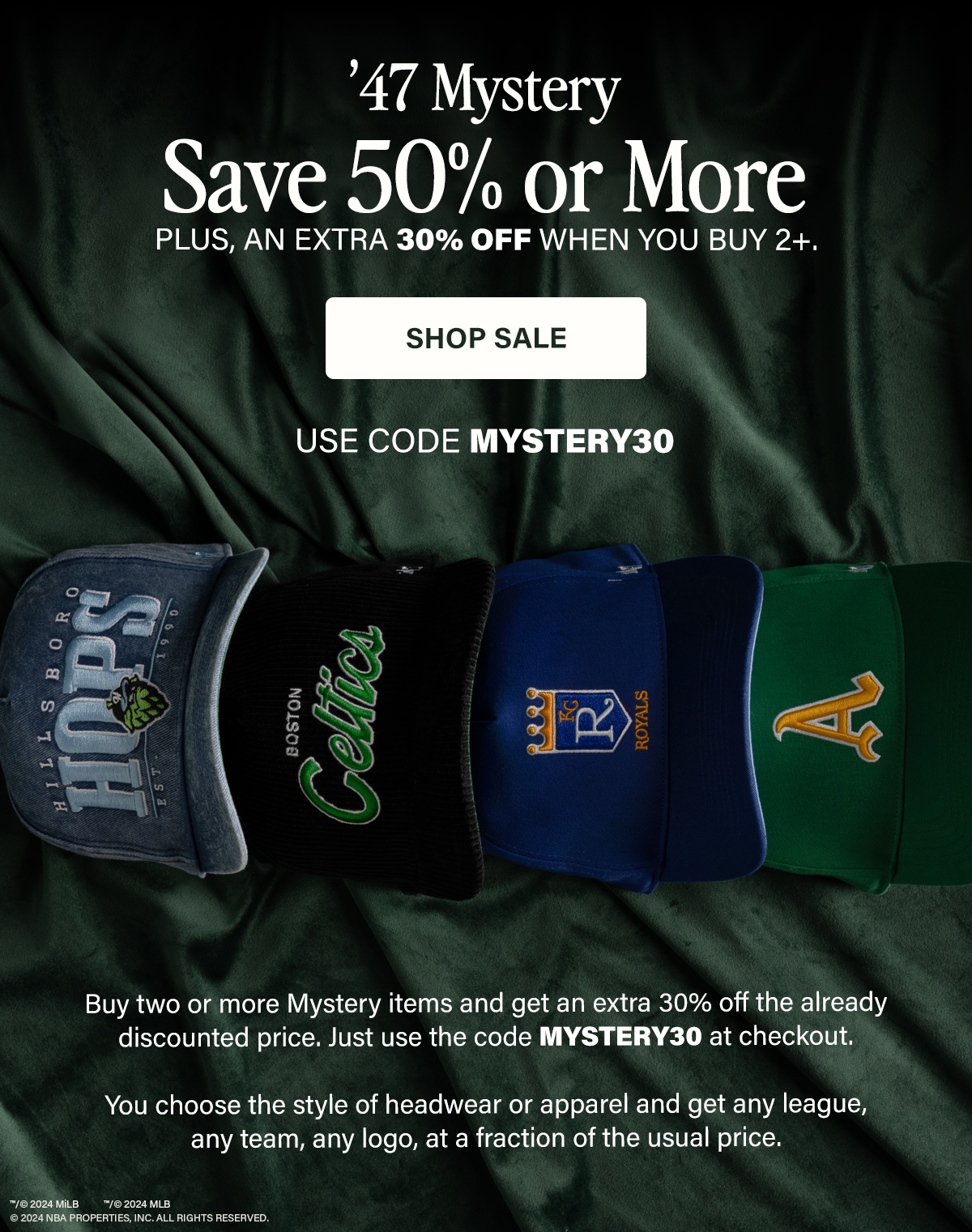 Save 50% Or More. PLUS, An Extra 30% Off When You Buy 2+. Use Code: MYSTERY30 at checkout.