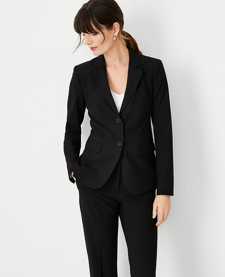 The Notched Two Button Blazer in Seasonless Stretch