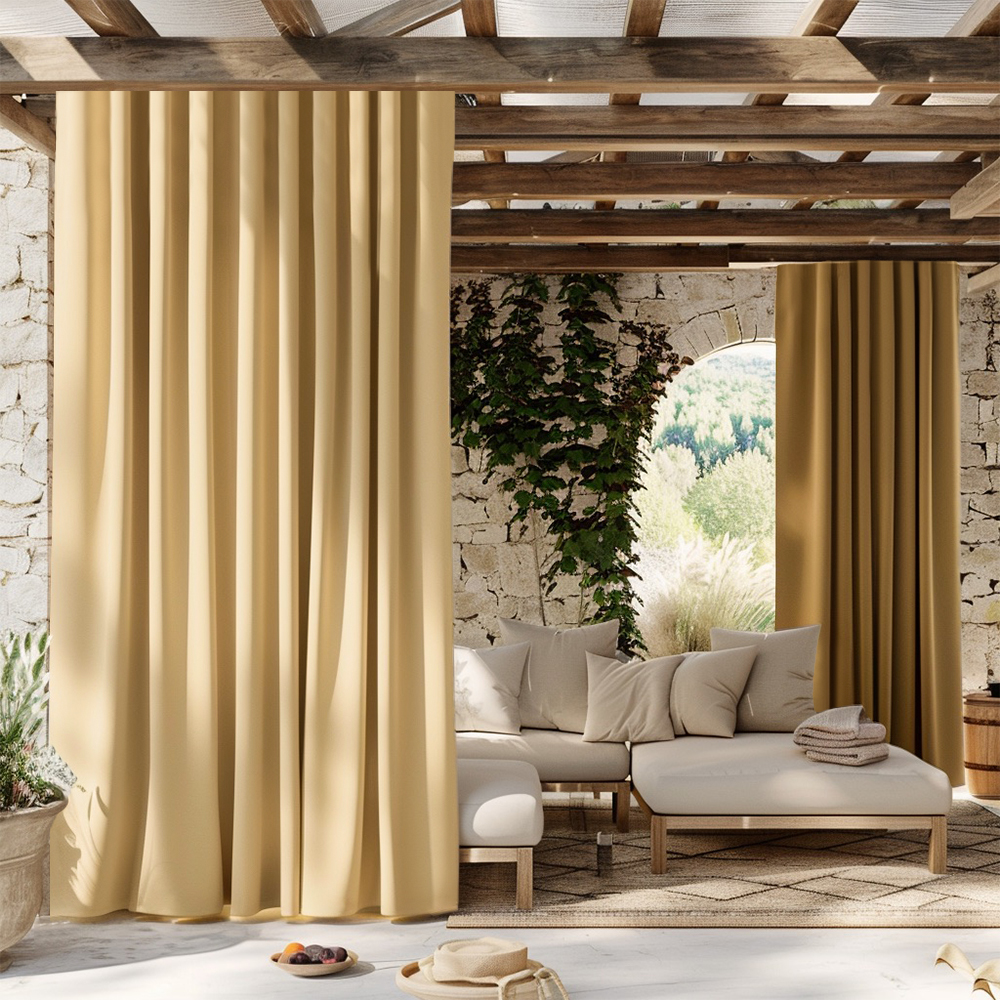 Aquashield™ 4-Layers Blackout Anti-Dust Water-Resistant Outdoor Curtain