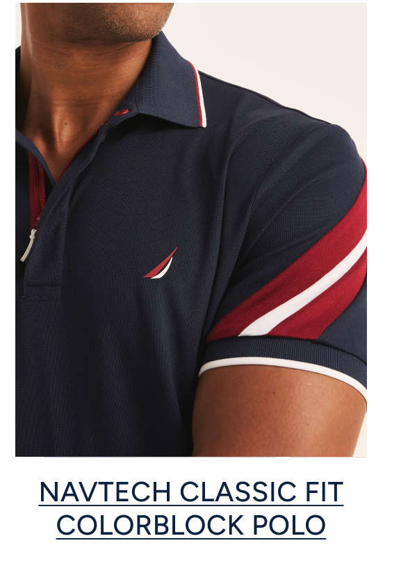 NAVTECH CLASSIC FIT COLORBLOCK POLO