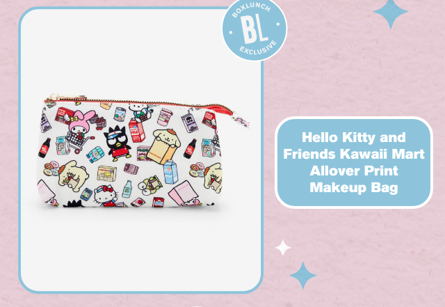 Hello Kitty and Friends Kawaii Mart Allover print Makeup Bag