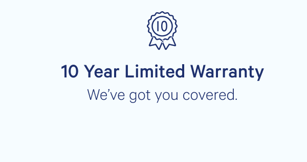 10 Year Limited Warranty >>