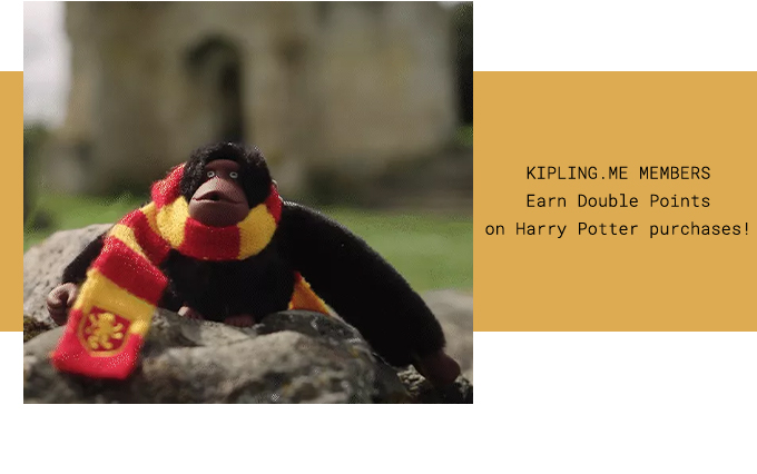 Kipling.Me Members Earn Double Points on Harry Potter purchases!