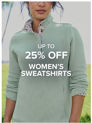 20% Off Women's Sweatshirts