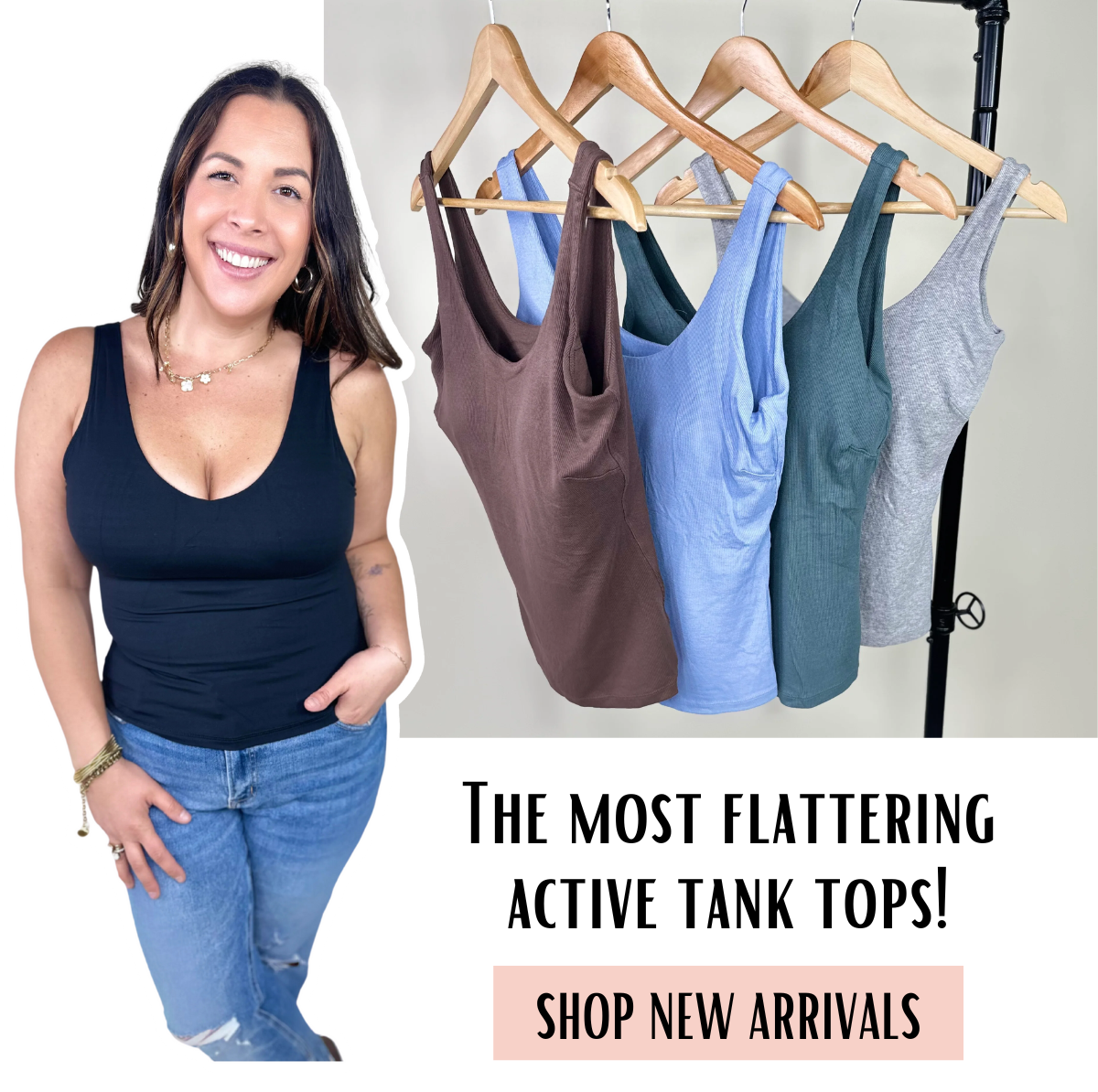 The most flattering active tank tops! Shop new arrivals