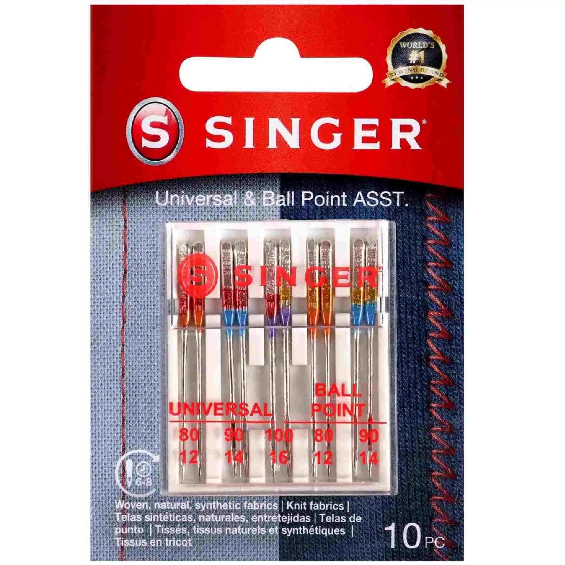 SINGER® Universal & Ball Point Needles Assorted Sizes