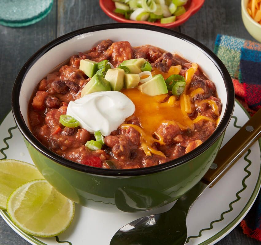 Hearty Sweet Potato Chili Is a Big Bowl of Comfort