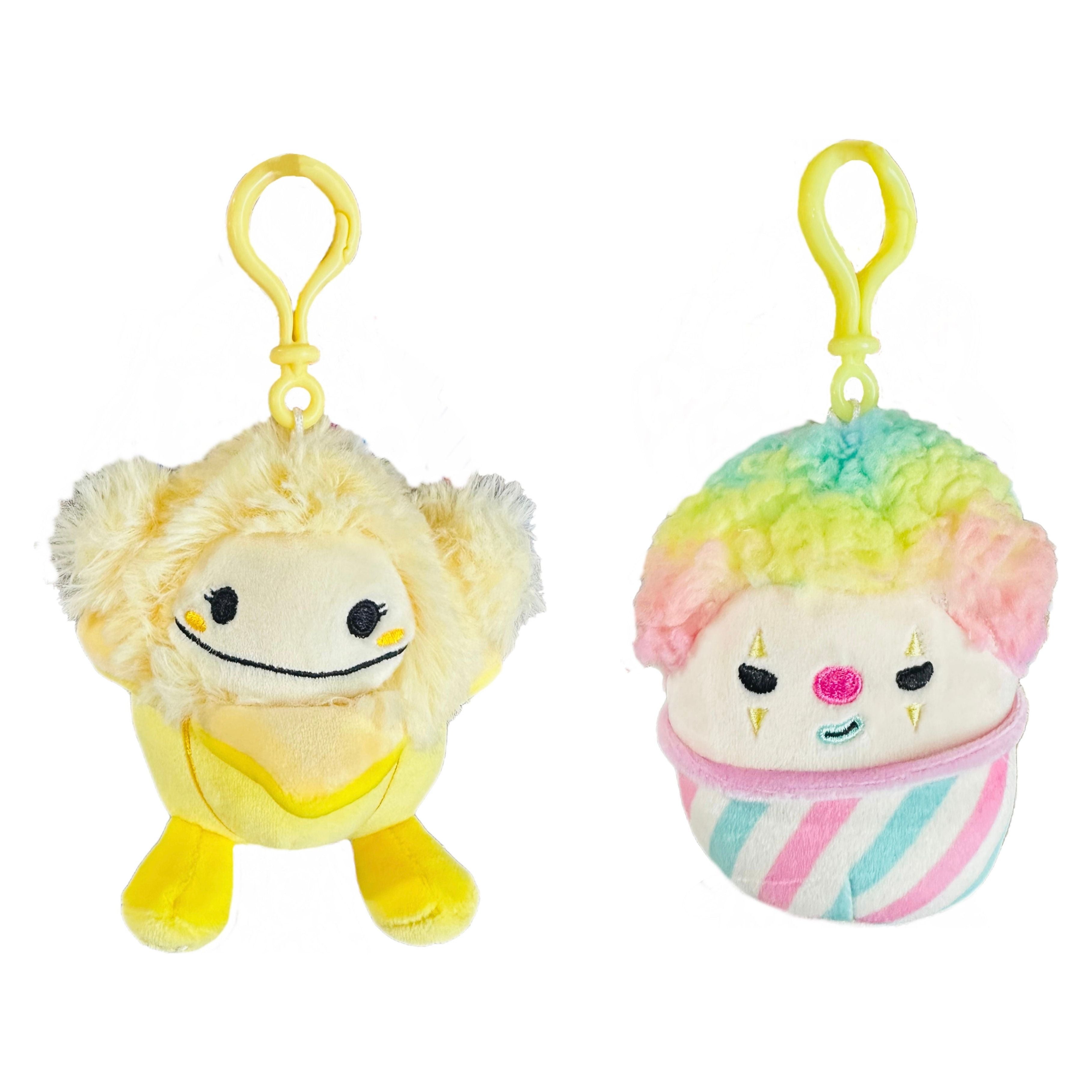 Squishmallow 3.5 Inch Clip 2 Pack - Nomi and Declan