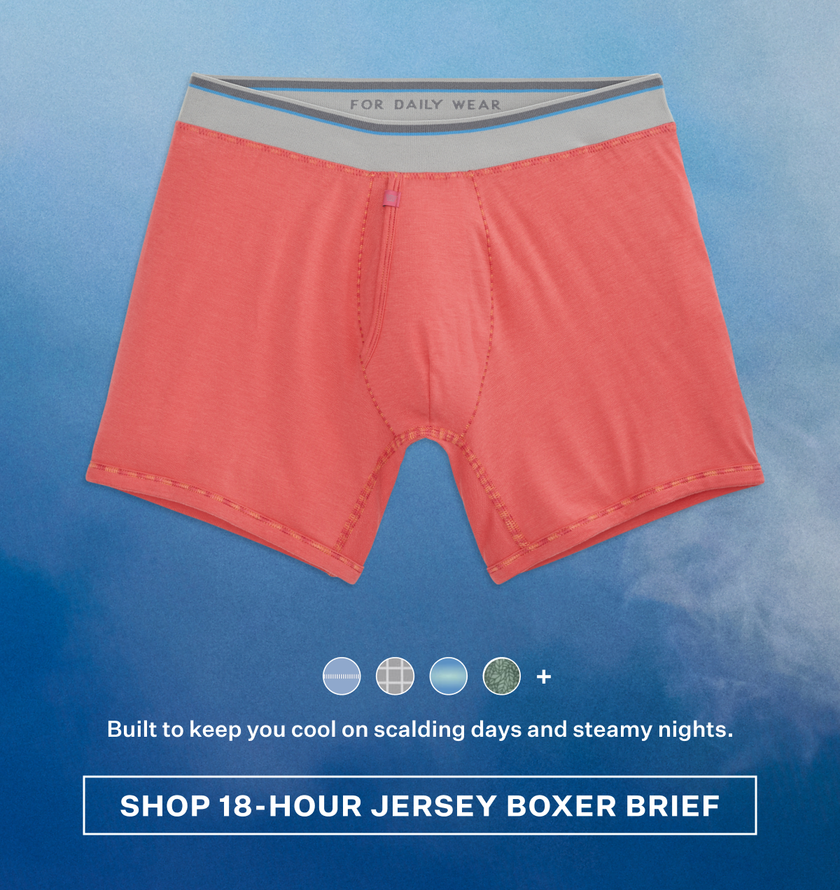 18-Hour Jersey Boxer Brief