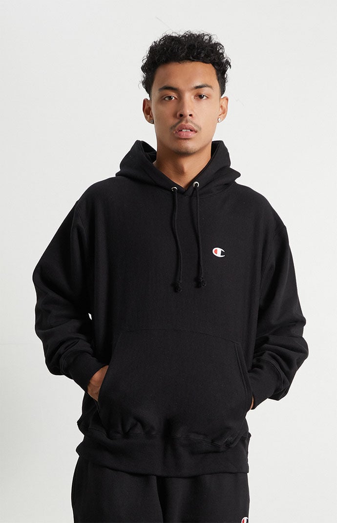 Image: Mini C Reverse Weave Pullover Hoodie