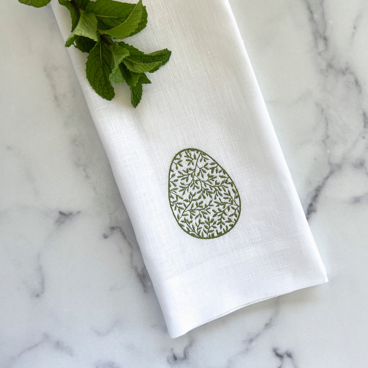 Image of Garden Egg Linen Towel-New